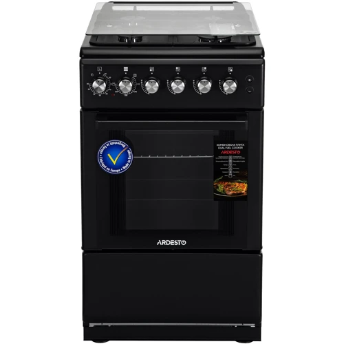 Плита комбінована Ardesto FSC-F5060PB: Об'єм духовки, л 52