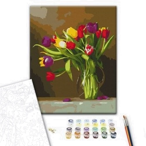 Картина по номерам Brushme Цветные тюльпаны 40x50 см (BS51395): Производитель Brushme