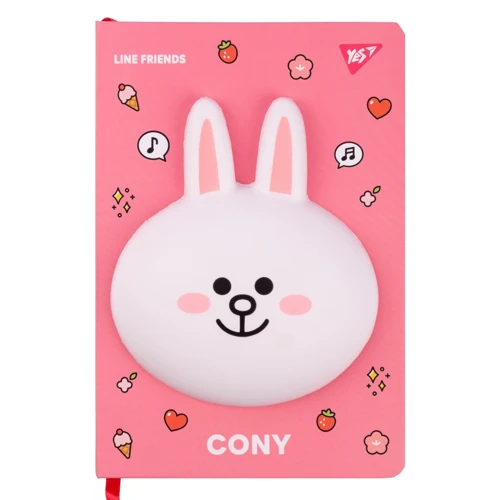Блокнот-сквіш YES А5, 128 арк., лін. Line Friends. Cony (151788)