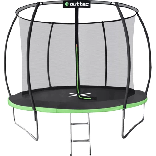 Батут Outtec Premium 10ft (312см) чорно-зелений із внутрішньою сіткою (5907766665854)