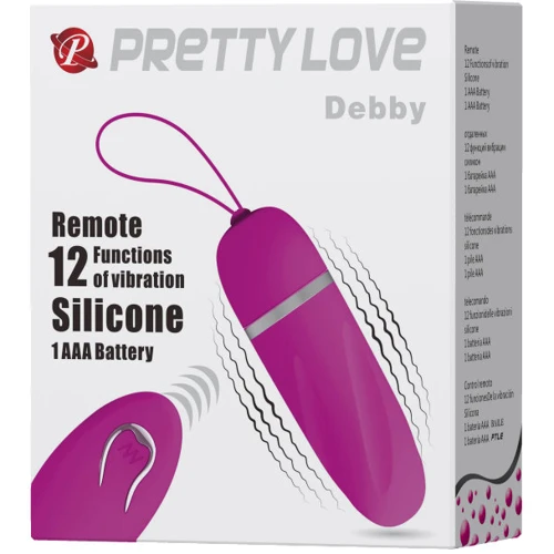 Виброяйцо Pretty Love Debby Remote Egg Pink