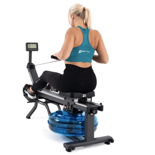 Гребной тренажер Hop-Sport HS-160WR Hydro + мат (5902308228832)