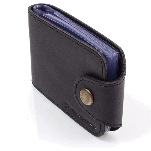 Чоловік Картхолдер DNK Leather чорний (DNK-Cards-Hcol-J): Матеріал Натуральна шкіра