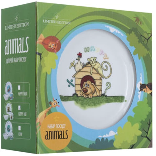 Детская посуда Limited Edition HAPPY DAY 2 Набор 3 предмета (D111027): Материал керамика