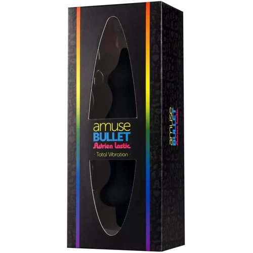 Анальная пробка с вибрацией Adrien Lastic Bullet Amuse Black