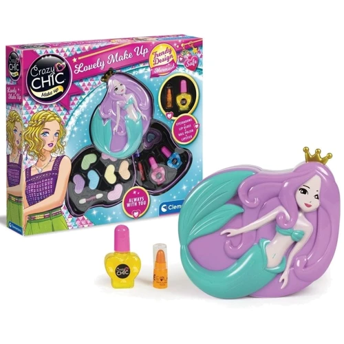 Набор детской косметики для макияжа Clementoni Lovely Make Up Mermaid серия Crazy Chic (8005125186426) фото 4