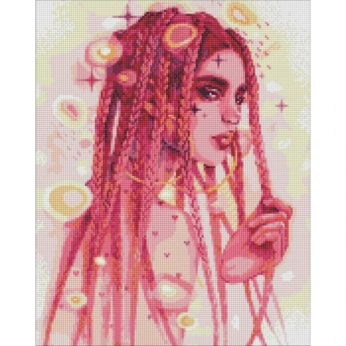 Алмазная мозаика Идейка Удивительная незнакомка ©lesya_nedzelska_art 40х50см (AMO7495)