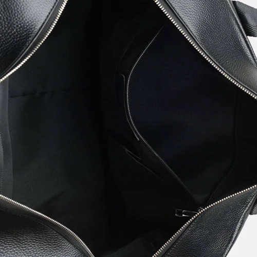 Mужская дорожная сумка Ricco Grande черная (K16274-black): Фактура Матовая, Зернистая