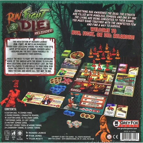 Настольная игра Grey Fox Games Run Fight or Die Reloaded Kickstarter Edition - EN НА АНГЛИЙСКОМ ЯЗЫКЕ: Производитель Grey Fox Games
