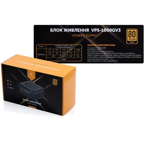 Блок живлення Vinga 1000W (VPS-1000GV3) UA