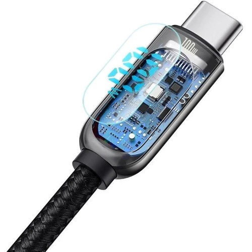 Кабель Baseus Cable USB-C to USB-C Display 100W 2m Black (CATSK-C01) фото 6
