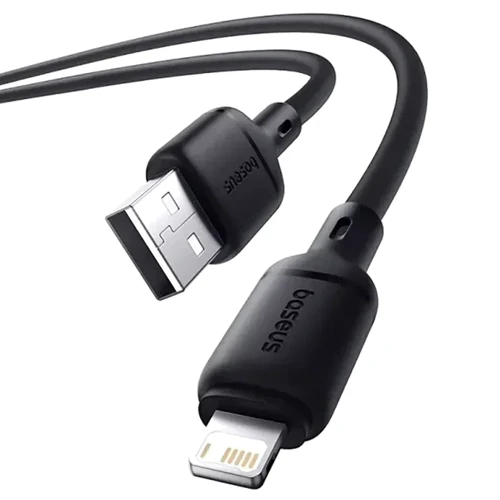 Кабель Baseus USB Cable to Lightning Silky Series 2.4A 1m Black (P10377702113-00): Тип USB Cable - Lightning