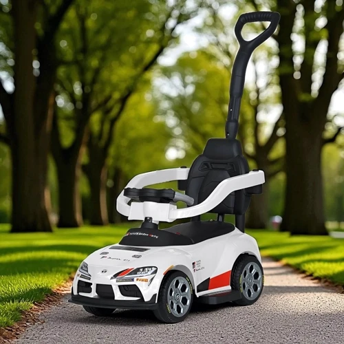 Каталка-толокар 2в1 Bambi Toyota белый (M 6129EL-1)