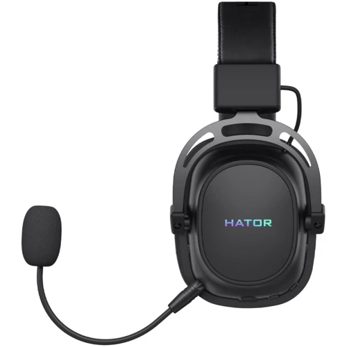 Навушники Hator Hypergang Wireless Tri-mode Black (HTA-850): Тип кріплення оголовные