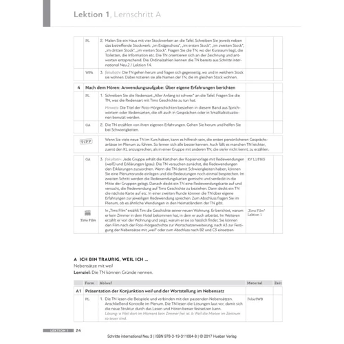 Schritte international Neu 3: Lehrerhandbuch: Количество страниц 228