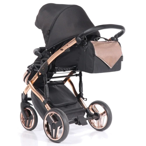 Универсальная коляска 2 в 1 Junama Diamond Onyx 02 (J-O-02): Ширина шасси 65 см