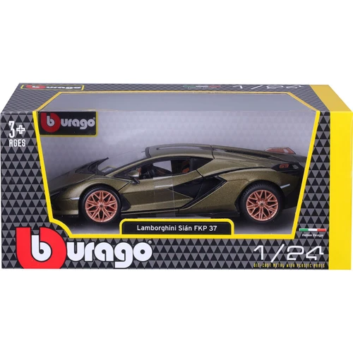 Автомодель Bburago - LAMBORGHINI SIÁN FKP 37 (ассорти зеленый металлик, красный металлик, 1:24)