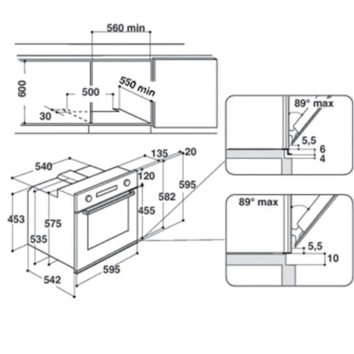 Духовой шкаф электрический Whirlpool AKP 738 IX: Объем, л 60