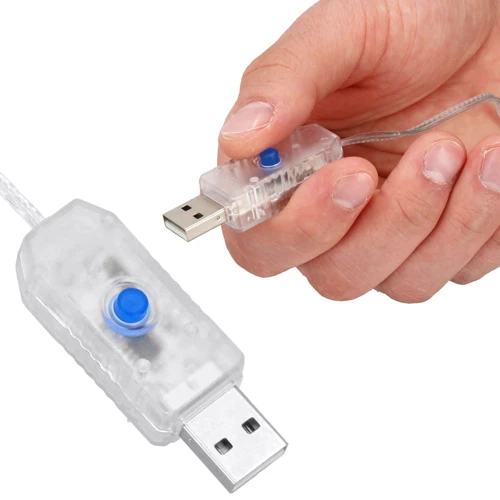 Гірлянда водоспад (штора) Springos 3 x 3 м 300 LED Pilot USB CL4023 Cold White фото 3