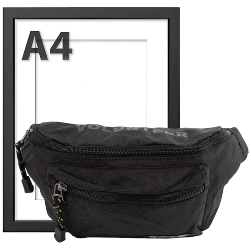 Чоловіча поясна сумка Volunteer чорна (GB1780-07-black): Застібка Молния