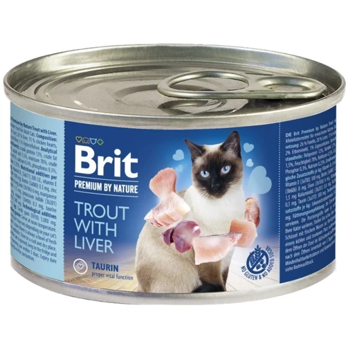 Brit Premium by Nature Trout with Liver 200 г
