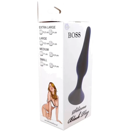 Анальная пробка Silicone Plug Black - Medium (BS6400092)
