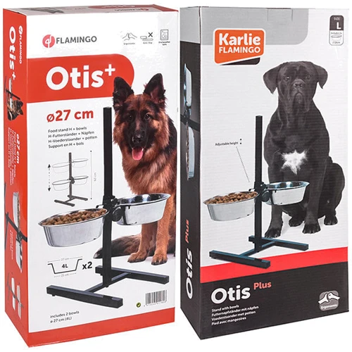 Миски Flamingo H-Stand With Dishes для собак на штативе 60 см 2х4 л (44252): Тип Наборы для кормления