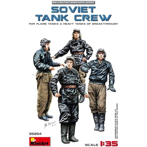 Збірна модель MiniArt MA35254 Радянський Танковий Екіпаж (для вогнеметні танки і Важких танків Прориву)