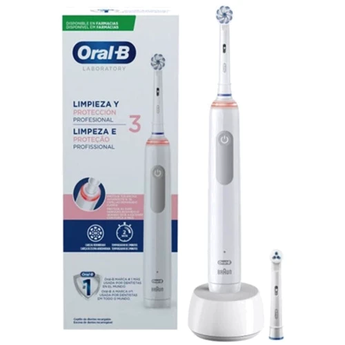 Зубная щетка Braun Oral-B Pro 3000 3D White: Технология чистки возвратно-вращательная