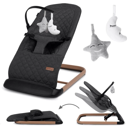 Крісло-гойдалка Kidwell LARO Black/Wooden: Тип кресло-качалка