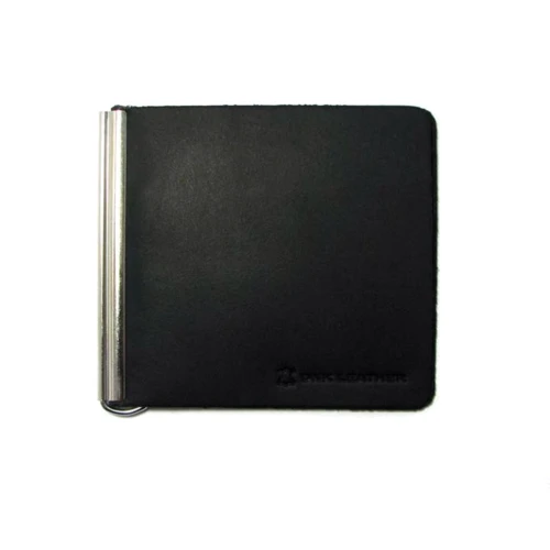 Чоловік затиск для грошей DNK Leather чорний (DNK Зажим пружина-H col.J)