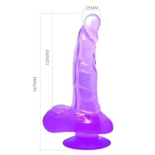 Фаллоимитатор на присоске LYBAILE - Dong (BW-008018NM PURPLE)