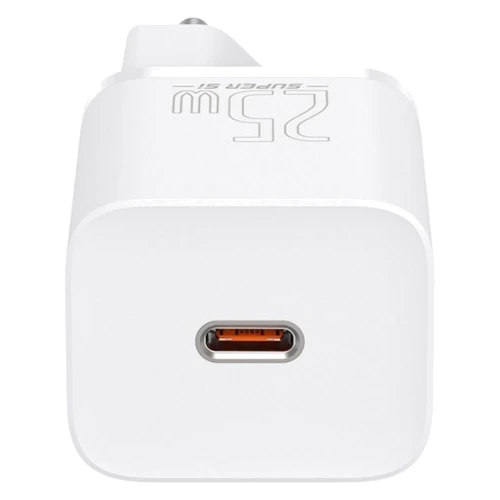 Зарядний пристрій Baseus USB-C Wall Charger Super Si 25W White with Cable USB-C to USB-C (TZCCSUP-L02): Сила струму 2.4А и более