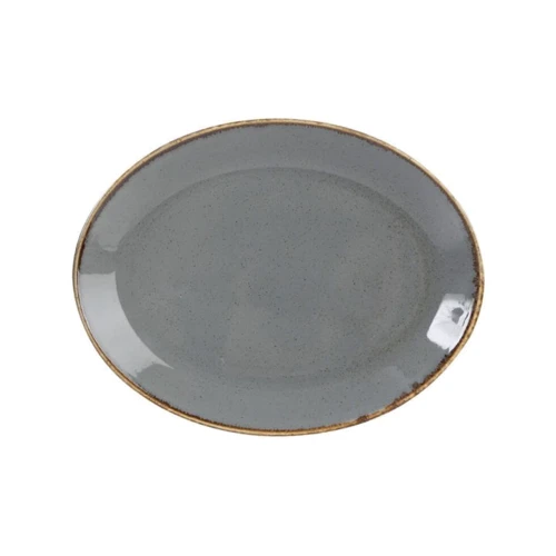 Блюдо овальное Porland Seasons Dark Gray 360 мм (213-112136.DG): Тип Блюдо