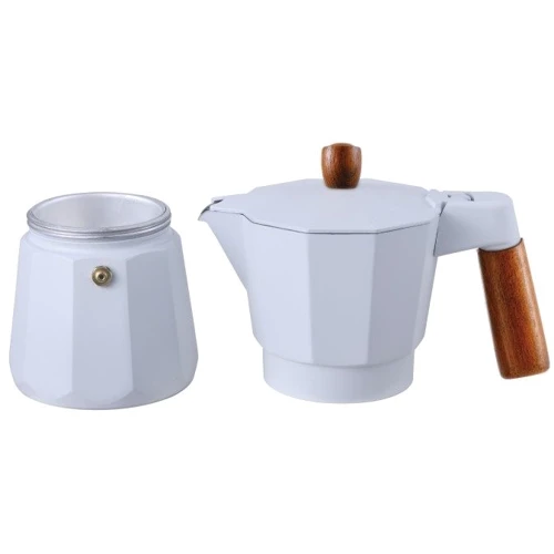 Кавоварка гейзерна Bergner Naturally 6 чашок (BG-38191-WH-6): Колір белый