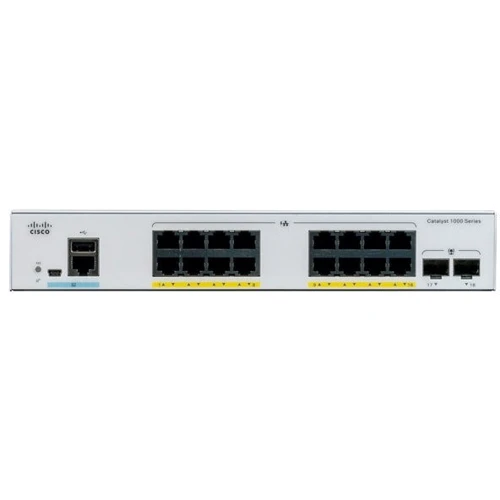 Мережевий комутатор Cisco C1000-16T-2G-L: Тип управляемый уровня 2