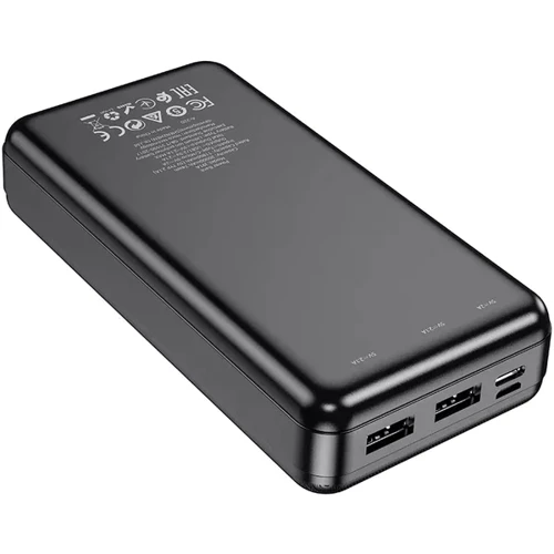 Внешний аккумулятор Hoco Power Bank 20000mAh J91A Black: Встроенный кабель нет