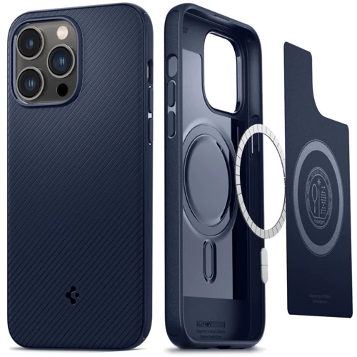 Чехол для iPhone Spigen Mag Armor MagFit Navy Blue (ACS04845) for iPhone 14 Pro Max фото 6