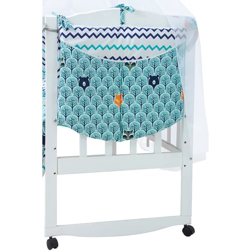 Комплект постельного белья Babyroom PK-08 (зигзаг) бирюзовый (681016)