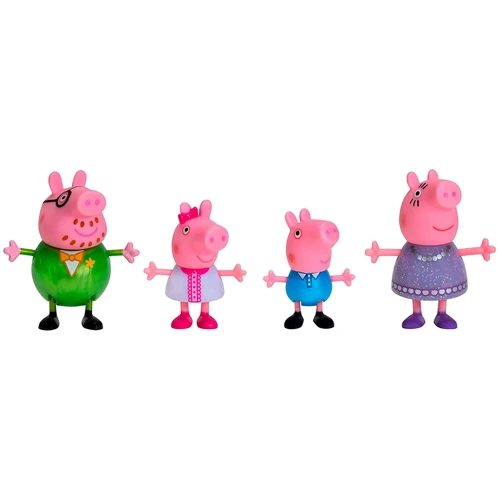 Набір фігурок Peppa - Велика сім'я Пеппі, свято (Мама, Папа, Пеппа і Джордж) (PEP0770) фото 5