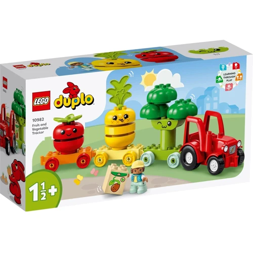Конструктор LEGO DUPLO My First Трактор для вирощування фруктів та овочів 19 деталей (10982)