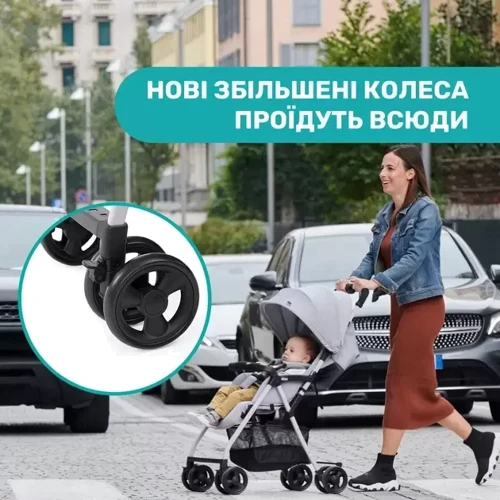 Прогулочная коляска Chicco Ohlala 3 Stroller (79733.51): Ширина шасси 46 см