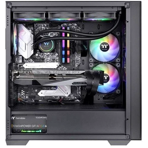 Корпус ThermalTake Divider 370 TG ARGB Black (CA-1S4-00M1WN-00): Форм-фактор материнской платы E-ATX/ATX/MicroATX/Mini-ITX