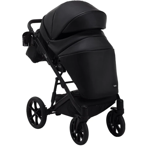 Коляска 2 в 1 Bair Kiwi кожа 100% BK-15 черный: Пол ребенка Унисекс