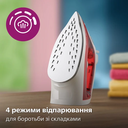 Утюг Philips DST2010/40: Цвет красный/белый