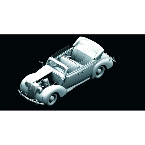 Немецкий легковой автомобиль Opel Admiral Cabriolet, WWII German passenger car (ICM24021)