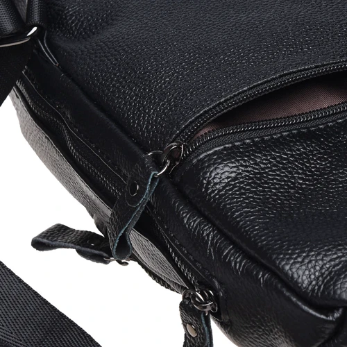 Чоловіча сумка-слінг Borsa Leather чорна (K1029-black): Тип Сумки