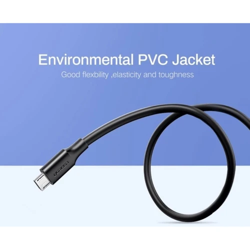 Кабель Ugreen USB Cable to microUSB 1.5m Black (60137) фото 4