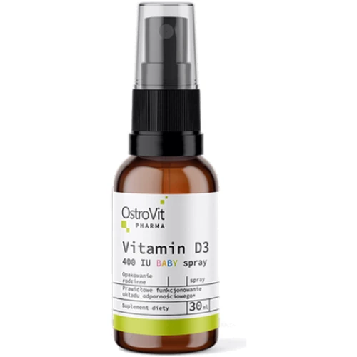 OstroVit Pharma Vitamin D3 400 IU Вітамін D3 Baby 400 МО спрей 30 мл