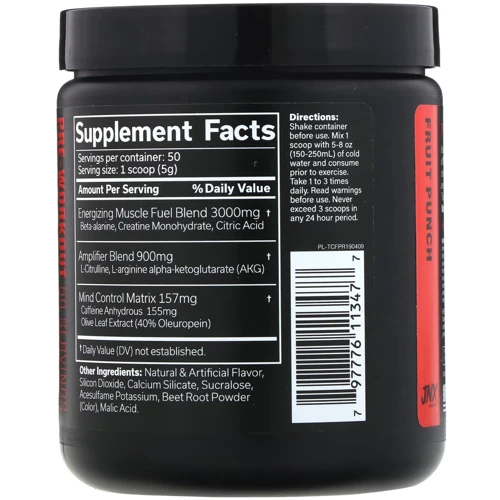 Предтренировочный комплекс JNX Sports The Curse 250 g / 50 serving / Fruit punch: Тип Комплекс до тренировки